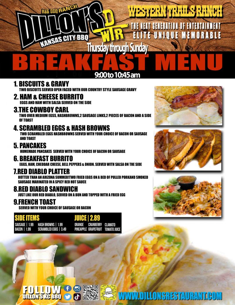 Ranch Menu » Amazing BBQ